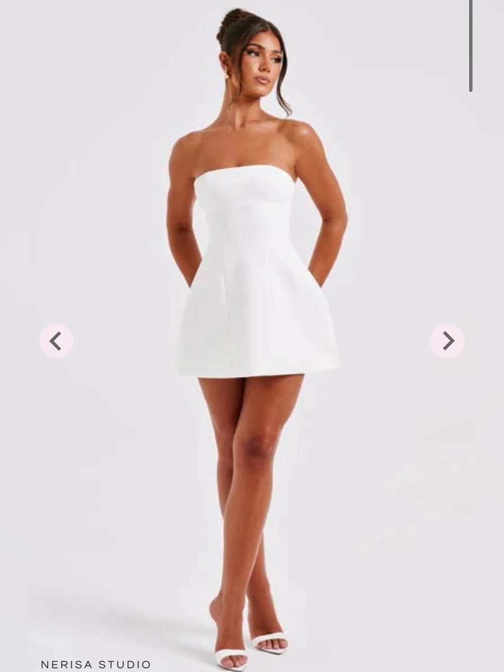 Women's Cocktail Strapless Bubble Mini Dress
